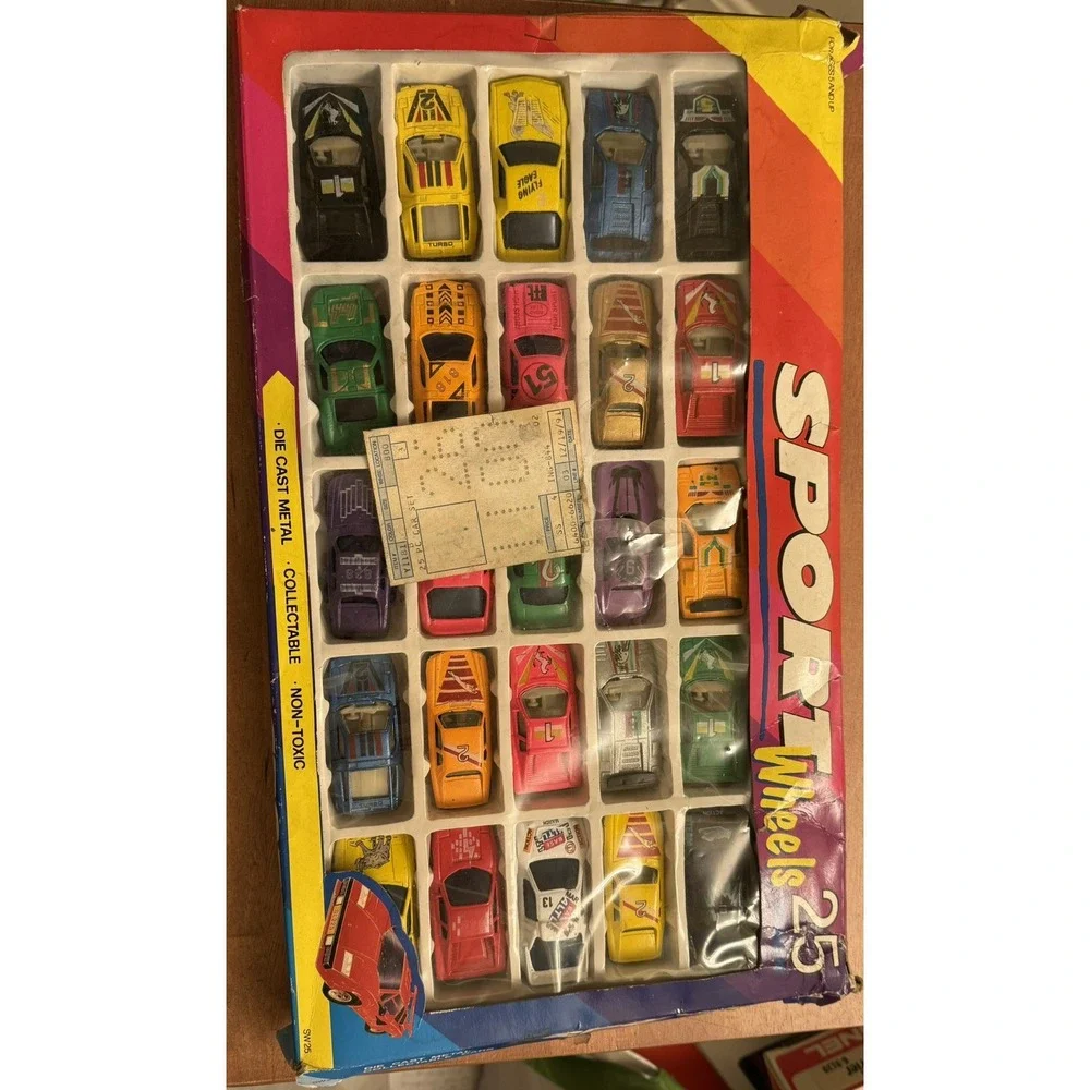 Vintage Sport Wheels 25‎ Car Set For Cast Metal 1/64 Scale Collectable Cars